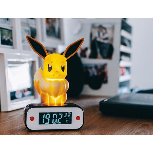 Pokemon Eevee lamp alarm clock slika 10