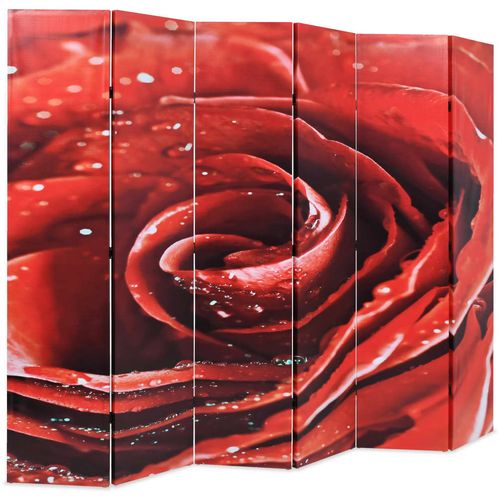 Sklopiva sobna pregrada sa slikom crvene ruže 228 x 170 cm slika 24