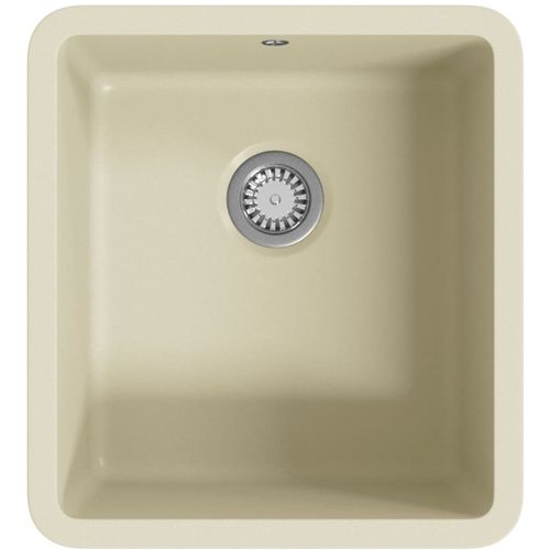Granitni kuhinjski sudoper s jednom kadicom bež slika 12