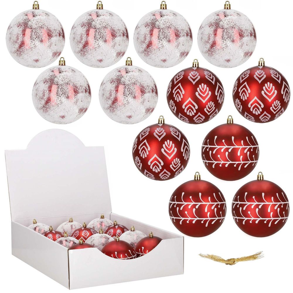 Ca1536 set božićnih kuglica 10 cm 12 kom. slika 5