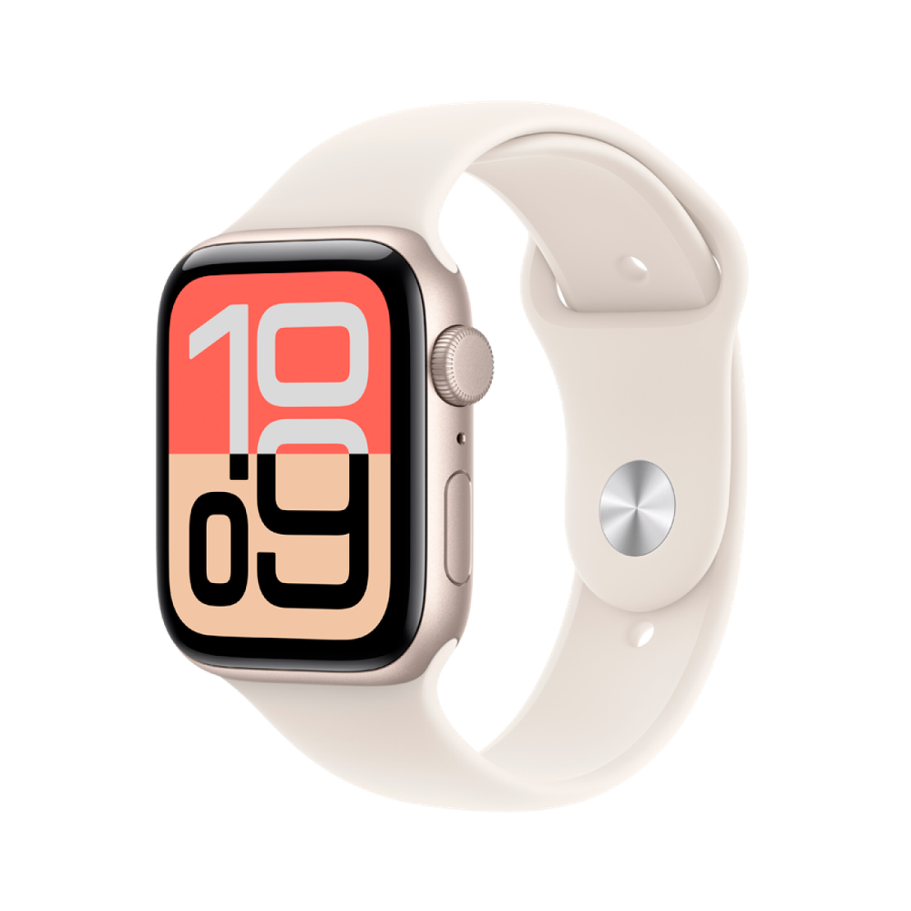 Apple Watch SE 3 Starlight Aluminium kućište sa Starlight Sport trakom - S/M, Model A3325 slika 5