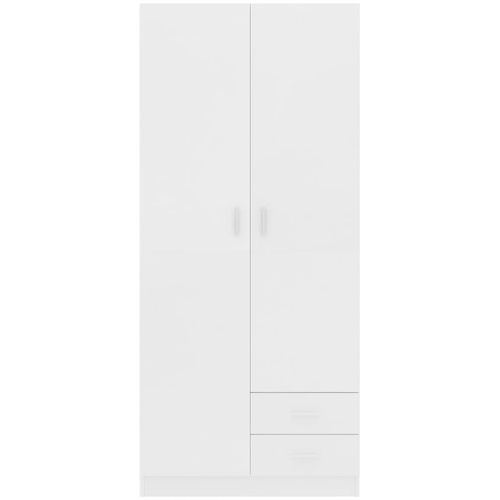 Ormar bijeli 80 x 52 x 180 cm od konstruiranog drva slika 6