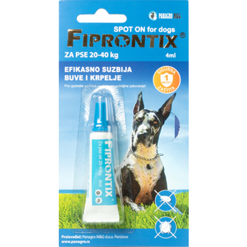 Fiprontix spot on za pse, protiv krpelja i buva 4 ml - 10 komada u pakovanju slika 1
