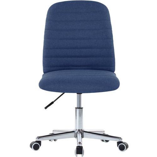 Okretna uredska stolica od tkanine plava slika 32
