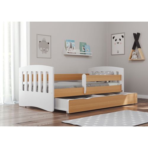 Drveni dječji krevet Classic s ladicom - bukva - 160*80cm slika 1
