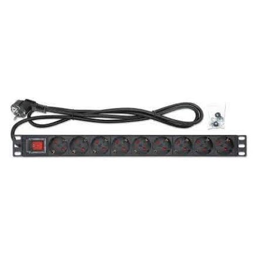 Intellinet PDU letva 19" 1U Rackmount 9-Output, 2m, Black slika 1