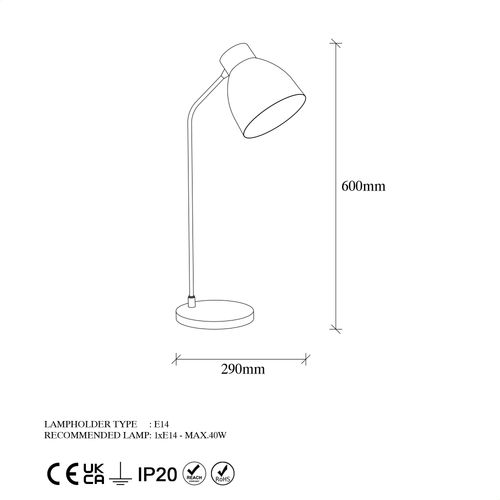 Opviq Stolna lampa, 942FLG1851 slika 8