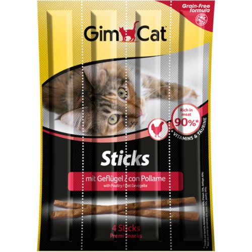 Gimborn GimCat poslastica za mačke Sticks Perad Grain Free, 4 kom, 40 g slika 1