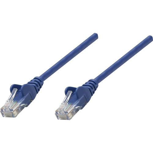 Intellinet 735865 RJ45 mrežni kabel, Patch kabel cat 6 S/FTP 15.00 m plava boja pozlaćeni kontakti 1 St. slika 1