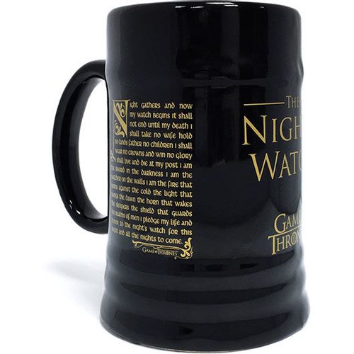 Game of Thrones Night's Watch Oath ceramic stein slika 1