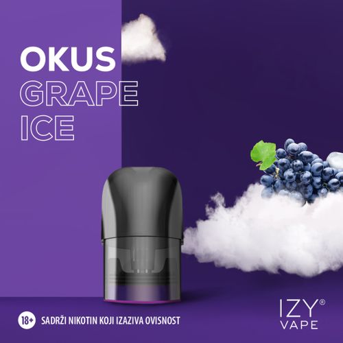 IZY VAPE Pod, Grape Ice 18mg slika 3