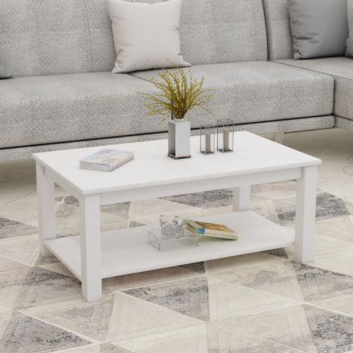 Larissa - White White Coffee Table slika 2