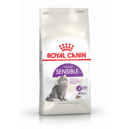 ROYAL CANIN FHN Sensible 33, potpuna i uravnotežena hrana za odrasle mačke starije od godinu dana, s osjetljivim probavnim sustavom, 4 kg slika 1