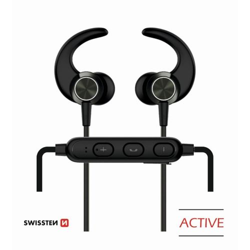 SWISSTEN slušalice Bluetooth, mikrofon, Handsfree, In-ear, crne ACTIVE slika 4
