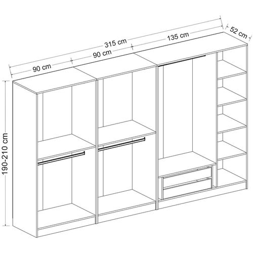 Kale - 7672 Dore Wardrobe slika 7