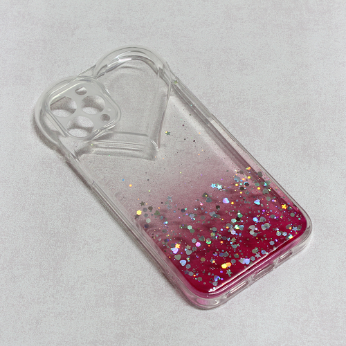 Torbica Heart Glitter za iPhone 12 Pro 6.1 pink slika 1