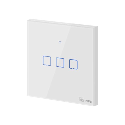 SONOFF T1EU3C-TX pametni zidni prekidač Wi-Fi + RF433 trostruki slika 1