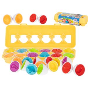 Montessori edukativna slagalica u kutiji s jajima hrana, 12 kom.