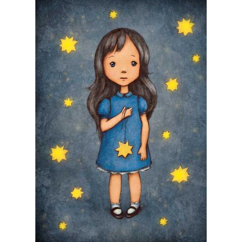 Notebook - Devojčica i zvezde (V) slika 1