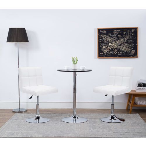 Blagovaonske stolice od umjetne kože 2 kom bijele slika 10