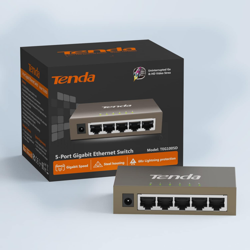 Switch 10/100/1000 5-port Tenda TEG1005D slika 9