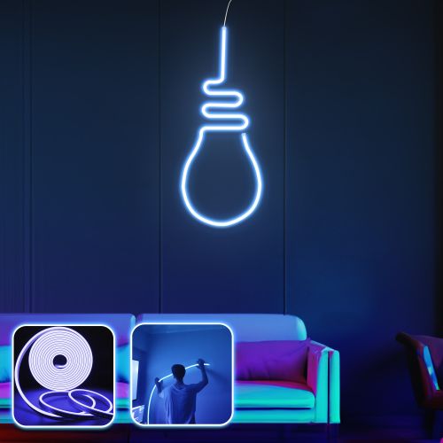 Opviq dekorativna zidna led svjetiljka, Bulb Light - Medium - Blue slika 2