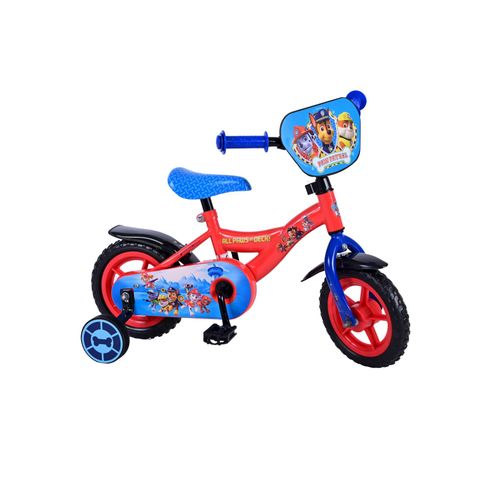 Dječji bicikl Paw Patrol 10" s fiksnim prijenosom - crveno-plavi slika 2