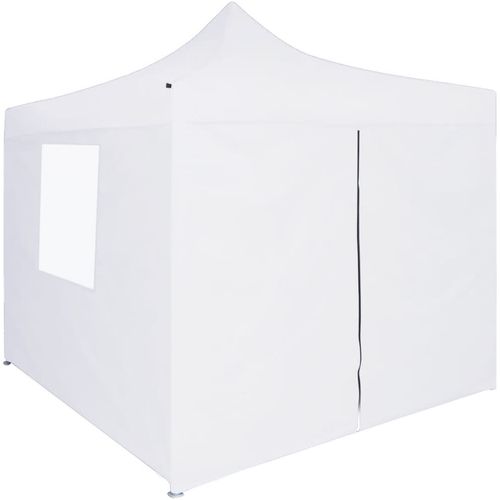 Profesionalni sklopivi šator za zabave 3 x 3 m čelični bijeli slika 29