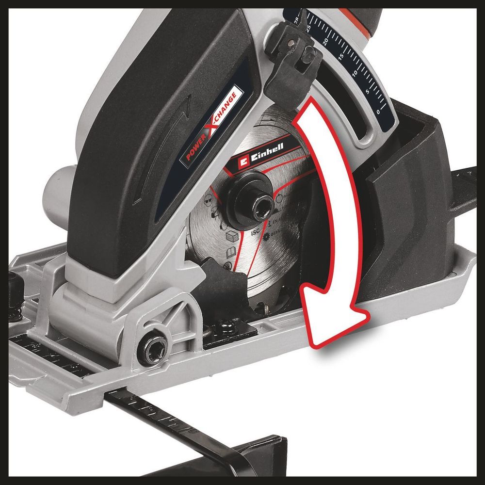 Einhell Akumulatorski mini cirkular TE-CS 18/89 Li - Solo + Baterija 2.5 Ah i punjač slika 2