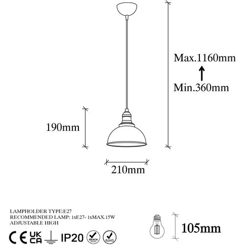 Opviq Luster, 942FLG2132 slika 7