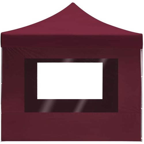Profesionalni sklopivi šator za zabave 4,5 x 3 m crvena boja vina slika 41