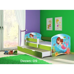 Deciji krevet ACMA II 140x70 F + dusek 6 cm GREEN9