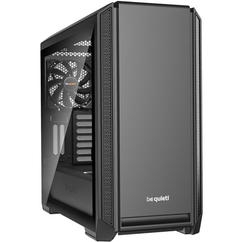 be quiet! BGW26 SILENT BASE 601 Window Black, MB compatibility: E-ATX / ATX / M-ATX / Mini-ITX, Two pre-installed be quiet! Pure Wings 2 140mm fans, Ready for water cooling radiators up to360mm slika 1