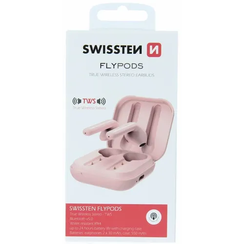 Swissten Bluetooth slušalice FLYPODS pink slika 2