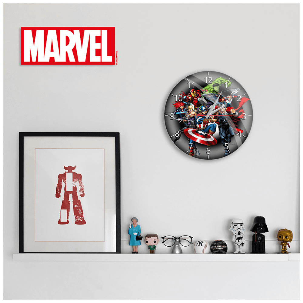 Marvel Zidni sat, Marvel Avengers - Wall Clock Glossy Avengers 003 slika 2