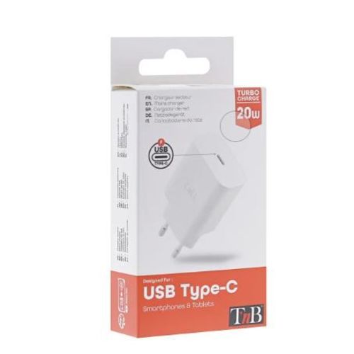 TNB CHPD20W2 Zidni punjač sa USB-C KONEKTOROM, 20W, BELI slika 2