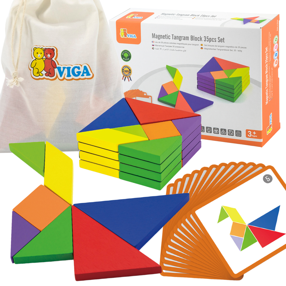 Viga tangram drvena puzzle igra FSC certifikat slika 1