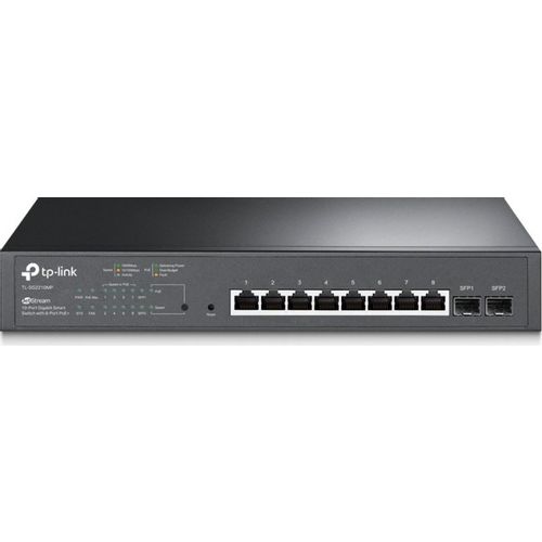 TP-LINK JetStream 8-Port Gigabit Smart PoE+ & 2-Port Gigabit SFP preklopnik slika 1