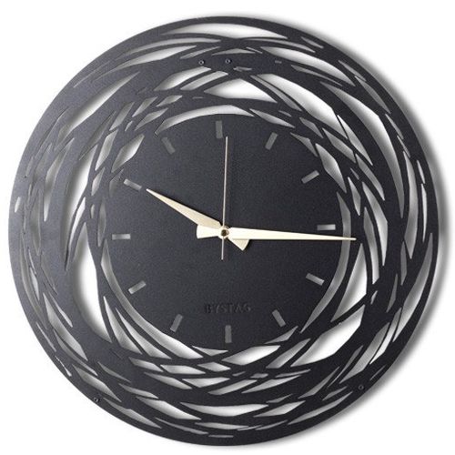 Wallity WATCH-043 Black Decorative Metal Wall Clock slika 4