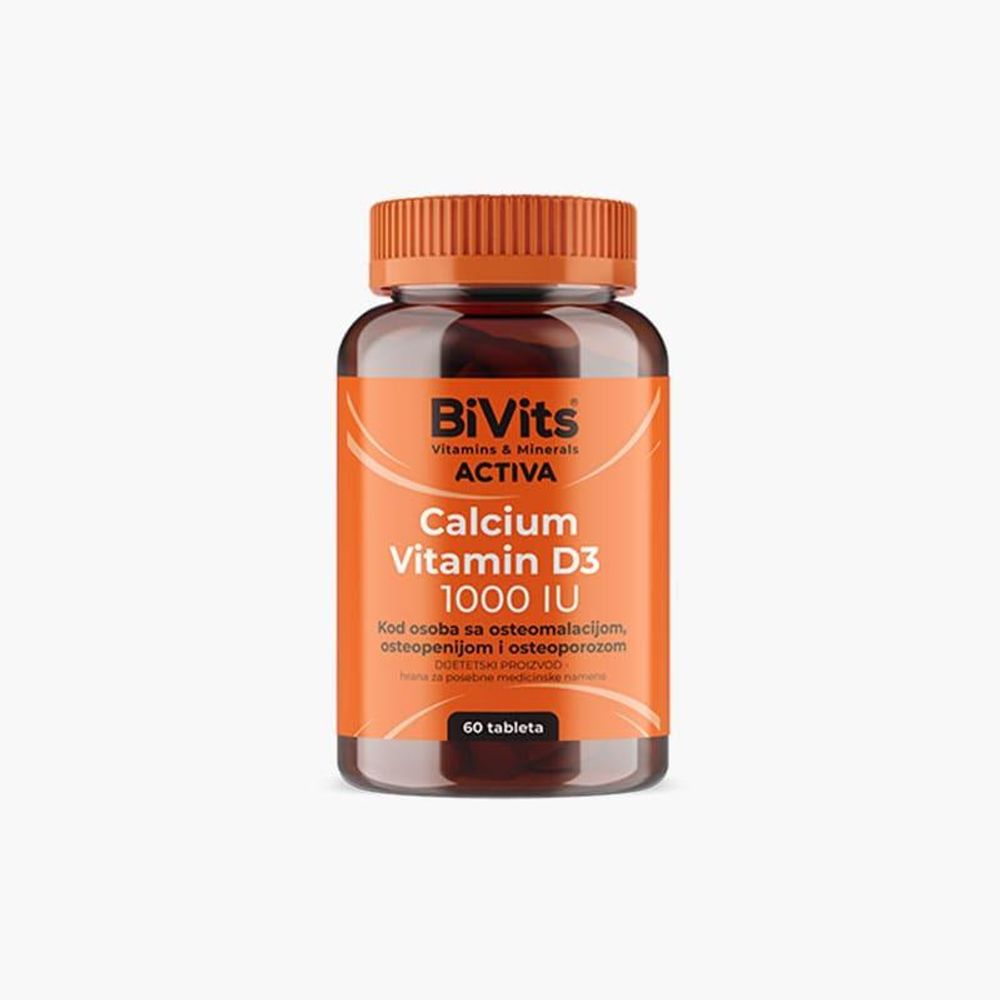 BIVITS KALCIJ 400 MG + D3 1000IU TBL slika 1