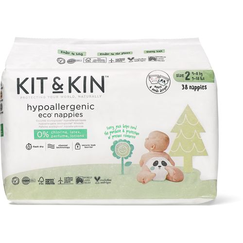 KIT&amp;KIN pelene veličina 2, (4-8 kg) 38 kom 54127N slika 5