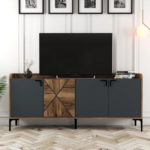 Woody Fashion Komoda VENEDIK WALNUT, Venedik - Walnut, Anthracite slika 5