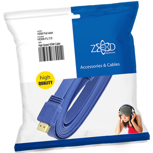 ZED electronic HDMI kabel, plosnati, 5.0 met, ver. 2.0, 3D, Ethernet - HDMI-FLT/5