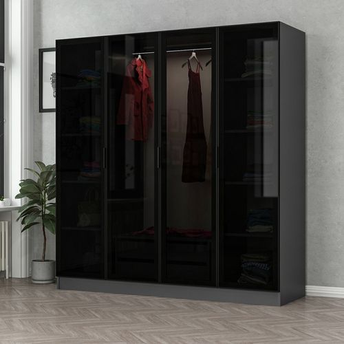 Kale - 6651 Anthracite
Black Wardrobe slika 1