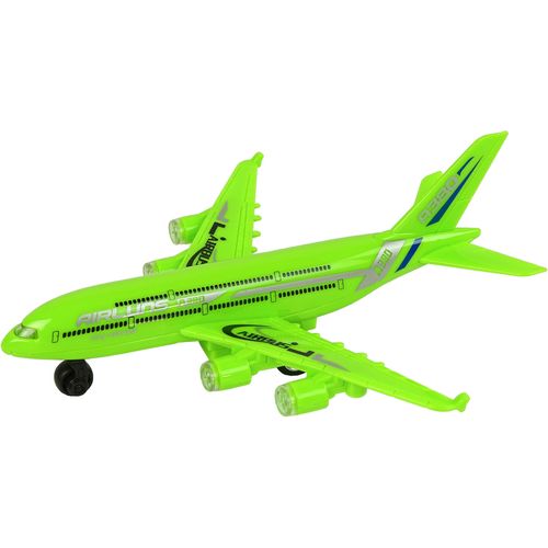 Putnički avion sa svjetlosnim efektima zeleni slika 2