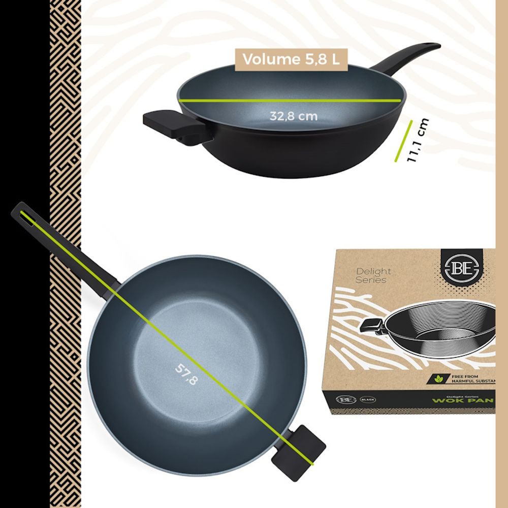 BE Living Set 6 tava Delight Black slika 11