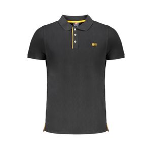 NORWAY 1963 MEN'S BLACK SHORT SLEEVE POLO SHIRT