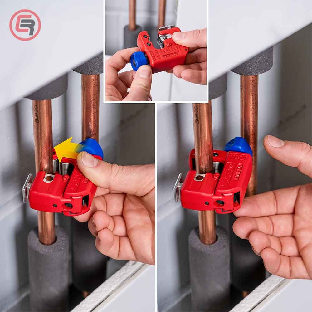 Knipex Rezač Za Bakarne i Čelične Cijevi TubiX S fi 6-35 mm / 90 31 01 slika 8