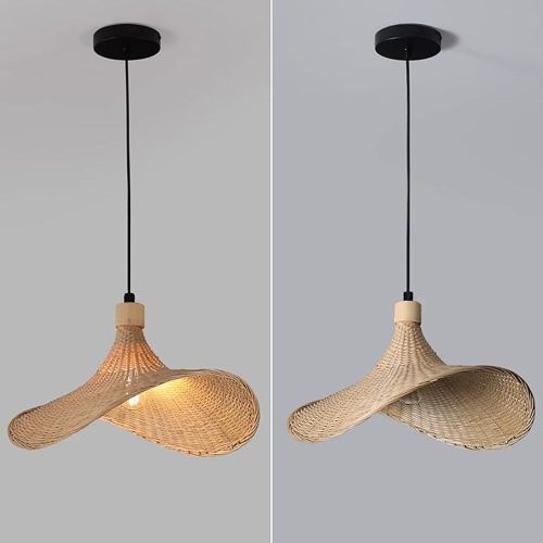 VISEĆA LAMPA OD BAMBUSA APP1642-1CP 30cm slika 4