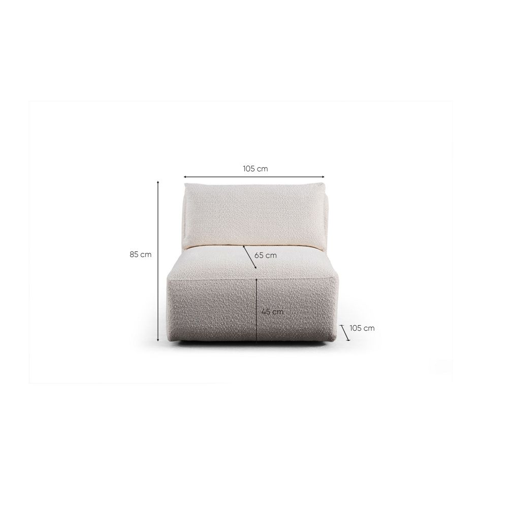 Ugaona Sofa Sofia (L1 + C + O1 + 1R) - bijela slika 11